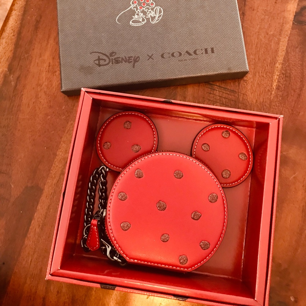 Coach Mickey Mouse coin pouch